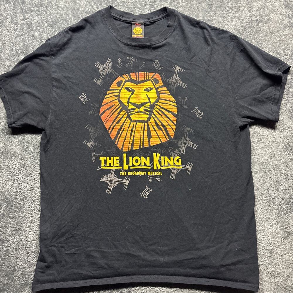 Vintage Y2K The Lion King The Broadway Musical Movie Promo Shirt Size M/L